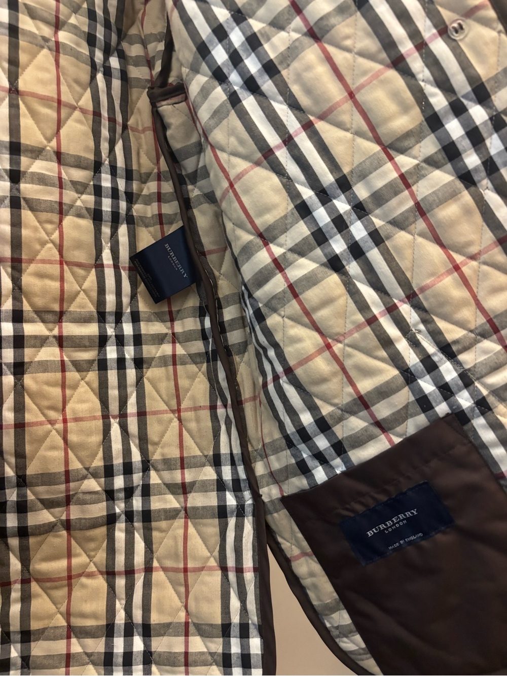 Burberry Made-in-England Brown Quilted Lightweight Jacket - Picture 2 of 10